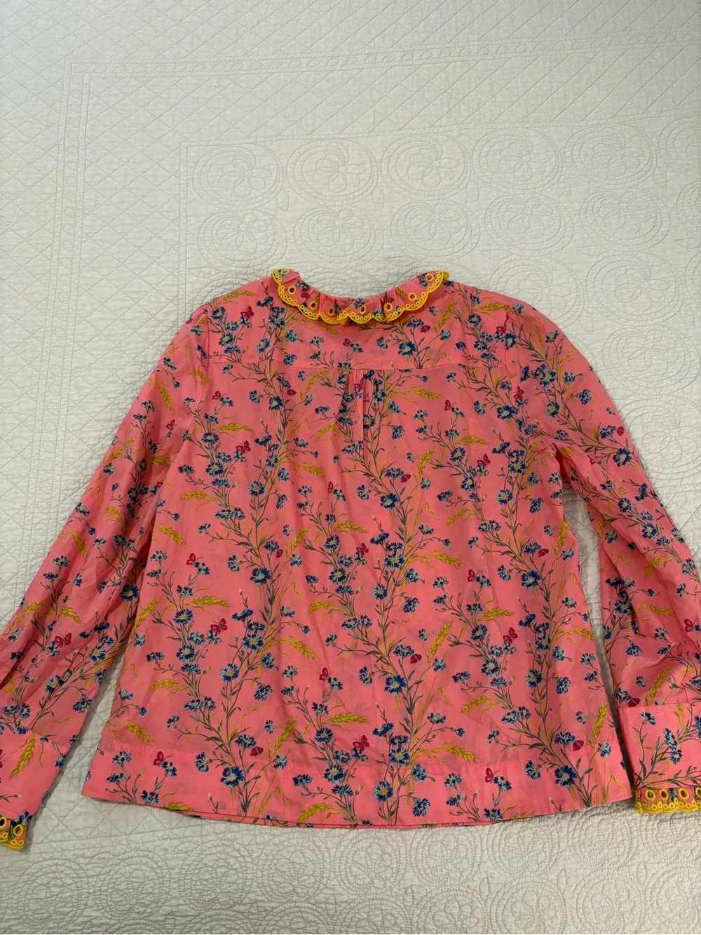 J Crew ruffle blouse. Size medium.